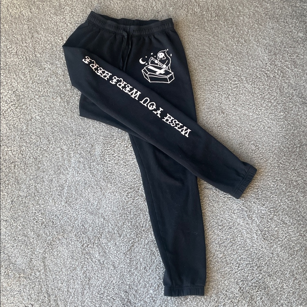 Unisex Spencer’s Black Graphic Sweatpants